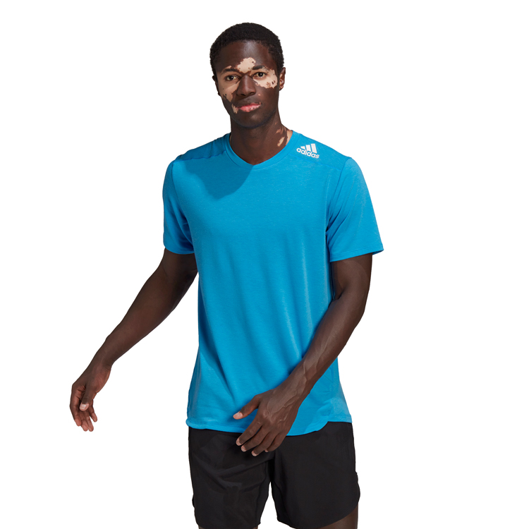 Tricou bărbătesc Adidas M D4T TEE S Albastru deschis photo 5